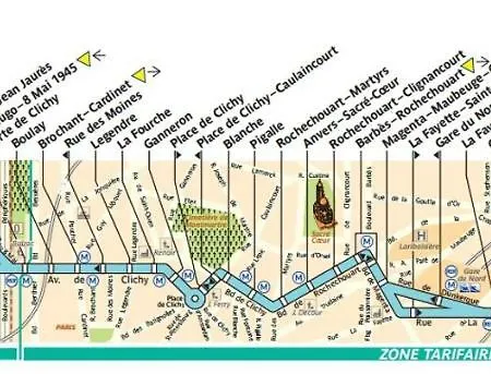 Apartmán Arty 20m² District Of Batignolles *
